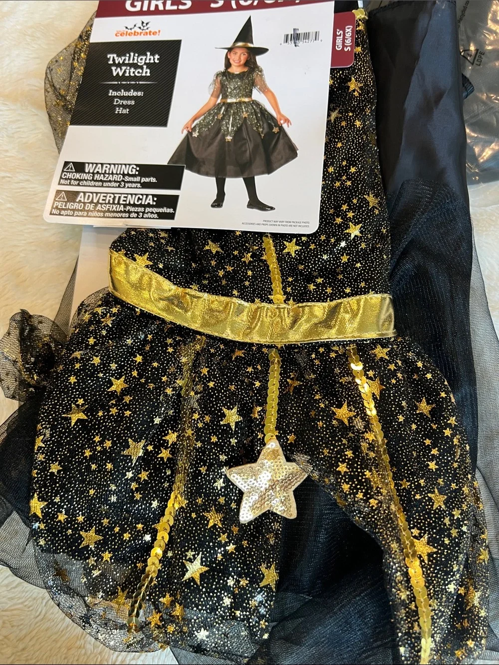 Girls  Twilight Witch costume Small 6/6X